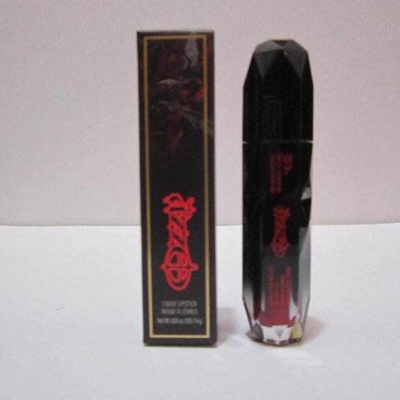 Rock & Roll Beauty Ozzy Bullet Vegan Liquid Lip~Devil's Daughter~Metalic Red NIB - Picture 3 of 3